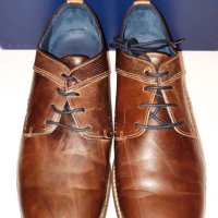 Стилни и удобни мъжки обувки от естествена кожа PAUL HUNTER №44, снимка 4 - Ежедневни обувки - 27350863