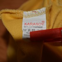 Есенна спортна жълта блуза с апликация и камъни, снимка 4 - Блузи с дълъг ръкав и пуловери - 43085584