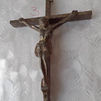 Стар кръст, религия, 4 бр, разпятие, снимка 8 - Антикварни и старинни предмети - 34872334