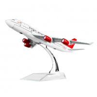 Боинг 747 самолет модел макет Virgin Atlantic метален B747, снимка 1 - Колекции - 27648633