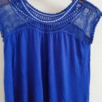 Блуза в  парижко синьо, снимка 2 - Туники - 37747800