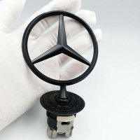 Емблема звезда за Mercedes Benz Black logo, снимка 2 - Аксесоари и консумативи - 37519897