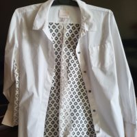 дамска блуза-риза с дантела-бродерия на гърба и отстрани, снимка 1 - Ризи - 37200211
