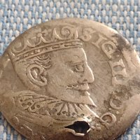 Сребърна монета 3 Гроша 1596г. Сигизмунд трети Рига 13697, снимка 3 - Нумизматика и бонистика - 42930117