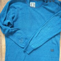 g-star fabiak r knit - страхотен мъжки пуловер 2ХЛ, снимка 5 - Пуловери - 27473425