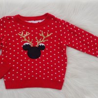 Коледен пуловер Мини Маус 6-7 години, снимка 2 - Детски пуловери и жилетки - 38599470