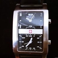 Оригинален швейцарски часовник Swiss Military Hanowa с две времеви зони, снимка 4 - Дамски - 43056588