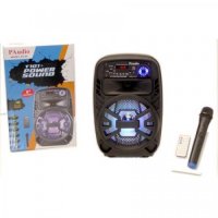 Караоке Тонколона PAudio-80, 8 инча с Bluetooth, Безжичен Микрофон, USB, SD Card, снимка 5 - Караоке - 27351794