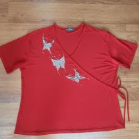 Червена тениска Must, снимка 5 - Тениски - 37644759