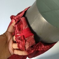 Еластични сатенени бермуди / змийски принт в червено / голям размер , снимка 4 - Къси панталони и бермуди - 33446035