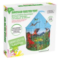 Детска палатка с динозаври-105х105х125 см./детска кръгла палатка, снимка 2 - Играчки за стая - 39322083