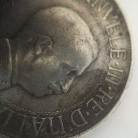 Сребърна монета Италия 2 лири, 1910, снимка 13 - Нумизматика и бонистика - 35344001