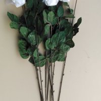 Сватбени рози бели изкуствени , снимка 2 - Изкуствени цветя - 37694638