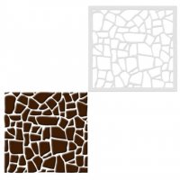 Плочки мозайка камъни стенсил шаблон украса за торта и др, снимка 1 - Други - 27453680