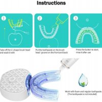 Избелваща ултравиолетова четка за зъби, избелване . 360 градуса, с USB, снимка 7 - Други - 26508413