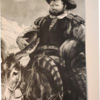 Дон Кихот / Сервантес, в 2 големи тома с илюстрации на Кукрынксы, на руски език, рядкост, запазени, снимка 4 - Художествена литература - 44049910