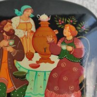 Руска кутийка - ръчно рисувана, снимка 3 - Антикварни и старинни предмети - 37494467