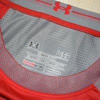 Under Armour Heatgear Dynasty Compression T Red Sz L / #00120 /, снимка 5 - Тениски - 37072776