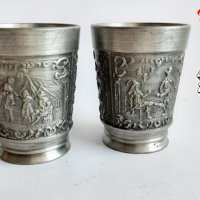 Калаени релефни чаши, снимка 1 - Колекции - 37563128