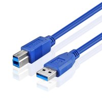 VCOM Кабел USB 3.0 AM / BM -1.5m - CU301.1.5m, снимка 4 - Други - 36116922