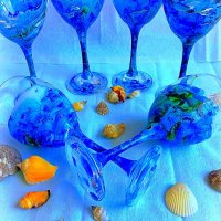 Комплект от  6 броя чаши тема "Море", снимка 1 - Декорация за дома - 43212045
