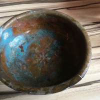 Бакърена купа, снимка 6 - Антикварни и старинни предмети - 36399403