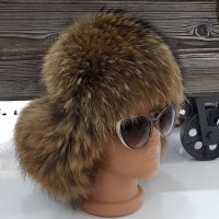 шапка с много гъста лисица модел 2019, снимка 1 - Шапки - 26527488