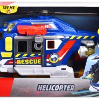 Dickie Toys - Спасителен хеликоптер, със звуци и светлини 203307002, снимка 1 - Влакчета, самолети, хеликоптери - 43322832