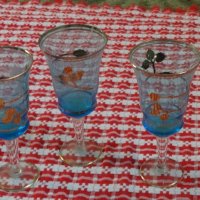 Ретро стъклени чаши, снимка 1 - Чаши - 39174552
