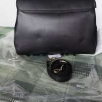 Нова, дамска, черна, кожена чанта, снимка 2 - Чанти - 37199330