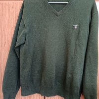 Gant мъжки пуловер размер L зелен , снимка 1 - Пуловери - 39580701