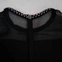 Черна официална рокля с камъни Сваровски на Emilio Pucci, снимка 5 - Рокли - 44911537