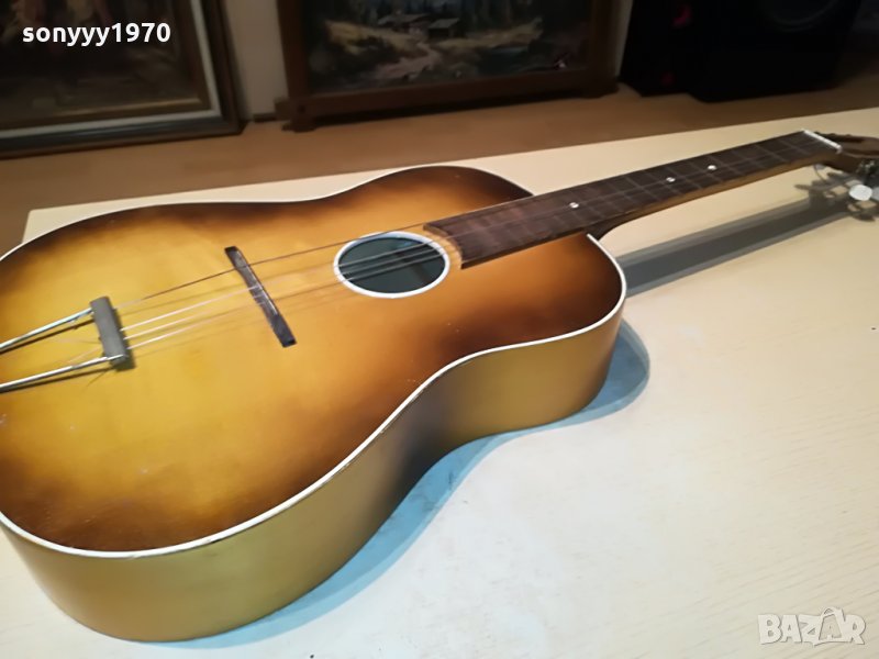 поръчана-Vintage VEB MUSIMA GDR German Acoustic Guitar Palour Blues 6 String 2906210924, снимка 1