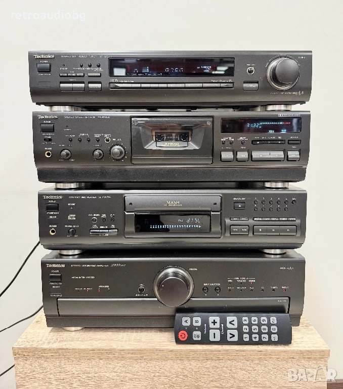 🔊ТОП ретро аудио система - сет TECHNICS Class AA - усилвател, CD плеър, триглав дек и тунер, опция , снимка 1