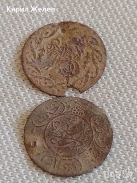 Два стари КОРАБНИ ЖЕТОНА над стогодишни редки бронз мед за КОЛЕКЦИОНЕРИ 42491, снимка 1