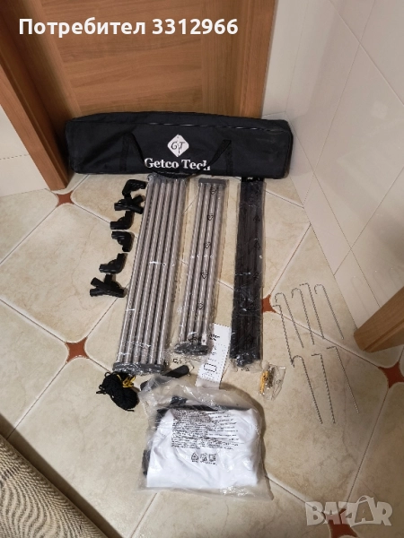 GT GETCO 100 инча 16:9 поддръжка HD сгъваем вътрешен/външен прожекционен екран , снимка 1