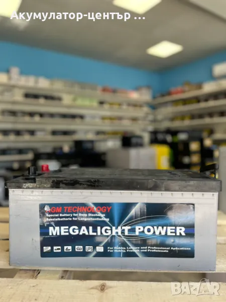 Топ тягов гелов акумулатор с гаранция MEGALIGHT AGM 135Ah, снимка 1