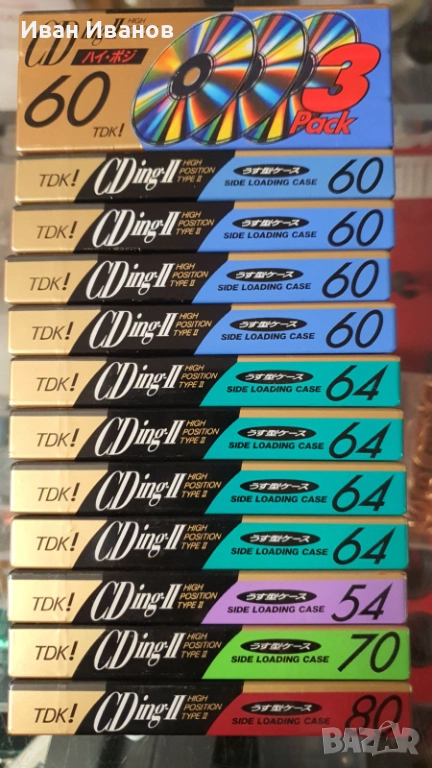 TDK CDingII японски аудиокасети, снимка 1
