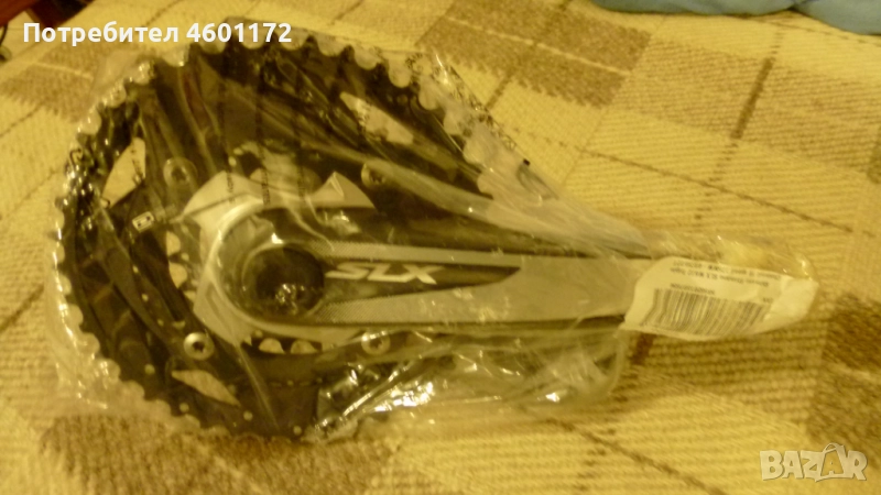 Shimano SLX M672 Triple Chainset 10 speed 175mm 49/30/22T Курбел MTB, снимка 1