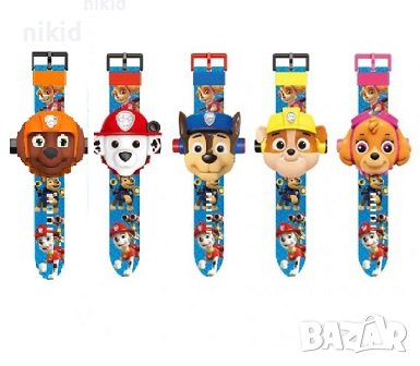 3D детски часовник прожектор с Пес Патрул Paw Patrol Зума Рабъл Чейс Маршал Скай, снимка 1