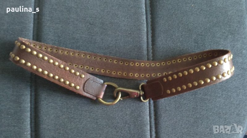 Колан от естествена кожа / genuine leather belt / "Banana republic" ®, снимка 1