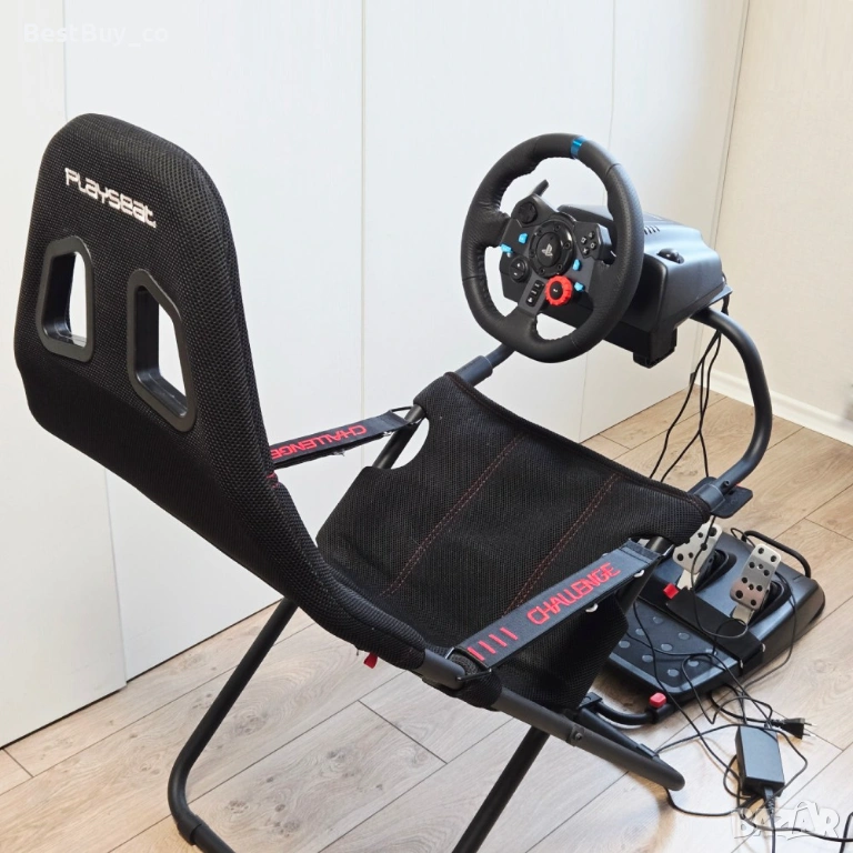 Logitech G29 + Стол Playseat Challenge Black ActiFit, снимка 1