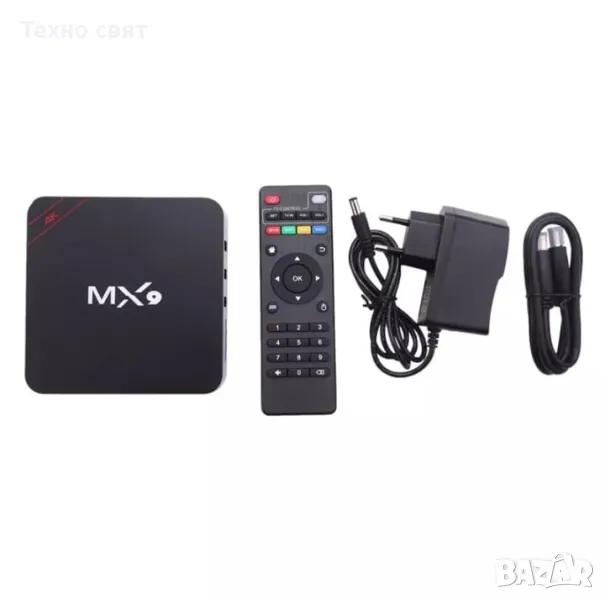 ТВ БОКС MX9 4RAM/512ROM android 11.1 5G tv box онлайн телевизия, снимка 1