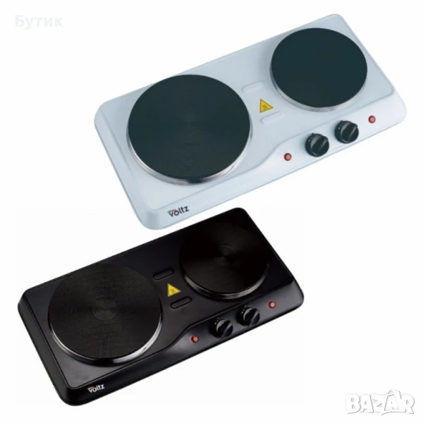 Двоен котлон Voltz OV51445ND, 2500W, Чугунени плочи Ø155мм. и 185мм., снимка 1
