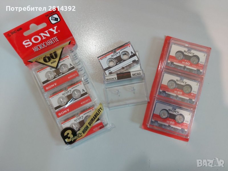 Микро аудио касети MC-60-120 минути за диктофони мини касетофони и телефонни секретари Промоция 10%, снимка 1
