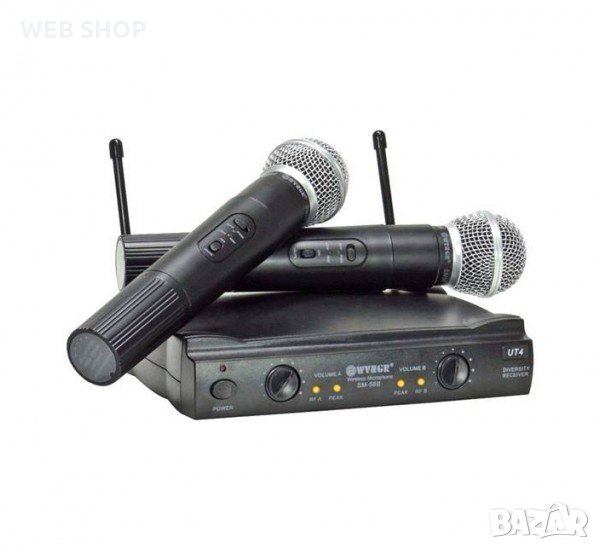 Професионална система с 2 безжични микрофона , снимка 1