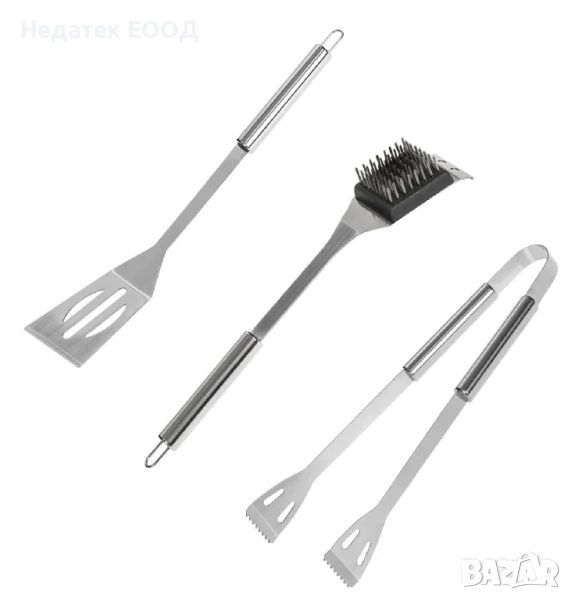 Комплект аксесоари за барбекю, 3 бр., снимка 1