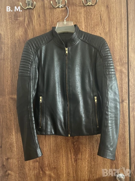 Кожено яке 100% агнешка кожа, снимка 1