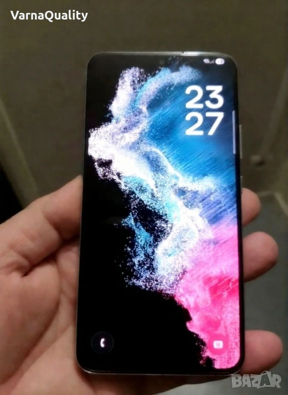 Samsung Galaxy S22, 128GB, 8GB RAM, 5G - Phantom White - 50MP камера, 120HZ екран - перфектен, снимка 1