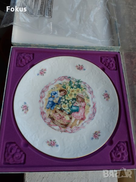 Колекционерска чиния Royal Doulton Valentines Day 1985, снимка 1